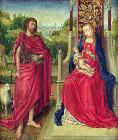 Madone et Enfant avec Saint Jean-Baptiste, c.1480-90 - Master of the Legend of St. Ursula